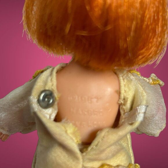 Vintage 1967 Hasbro 4” Dolly Darling Honey #8533 With Dress And Headband - Picture 14 of 16